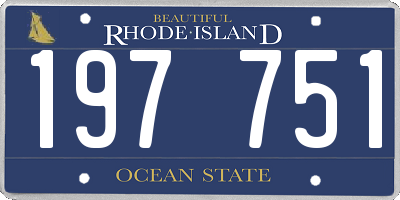 RI license plate 197751