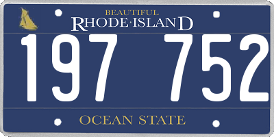 RI license plate 197752