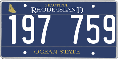 RI license plate 197759