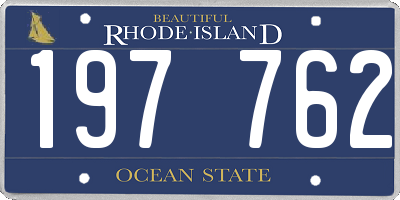 RI license plate 197762
