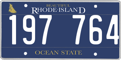 RI license plate 197764