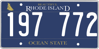 RI license plate 197772