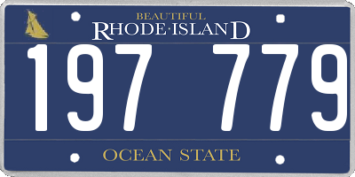 RI license plate 197779