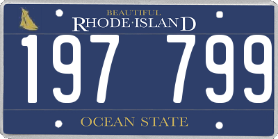 RI license plate 197799