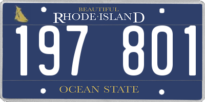 RI license plate 197801