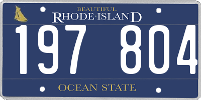 RI license plate 197804