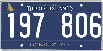RI license plate 197806