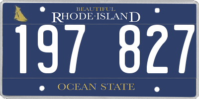 RI license plate 197827