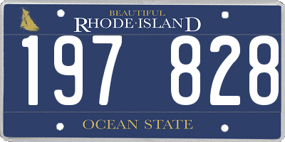 RI license plate 197828