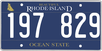 RI license plate 197829