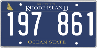RI license plate 197861