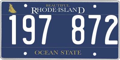 RI license plate 197872