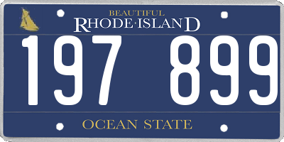 RI license plate 197899