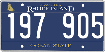RI license plate 197905