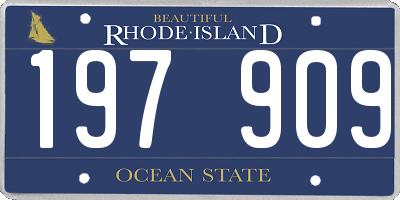 RI license plate 197909