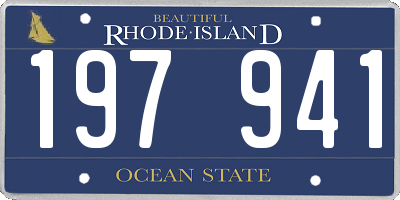 RI license plate 197941