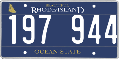 RI license plate 197944