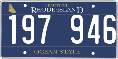 RI license plate 197946