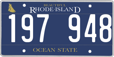 RI license plate 197948