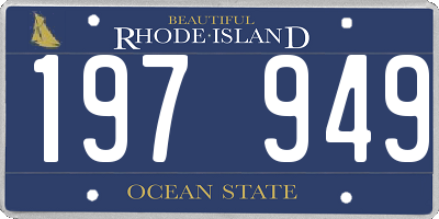 RI license plate 197949