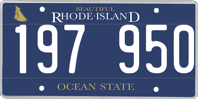 RI license plate 197950