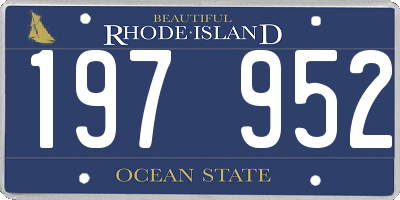 RI license plate 197952