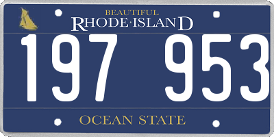 RI license plate 197953