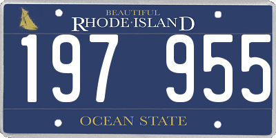 RI license plate 197955