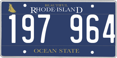 RI license plate 197964