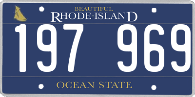RI license plate 197969