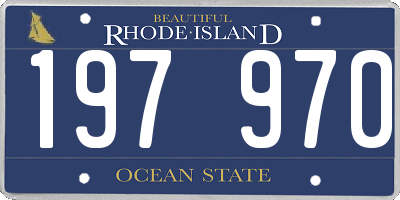 RI license plate 197970