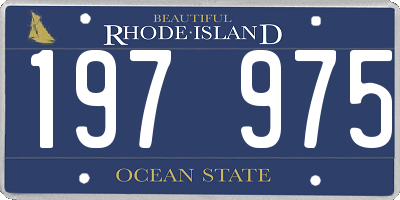 RI license plate 197975