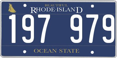 RI license plate 197979
