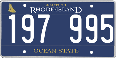 RI license plate 197995