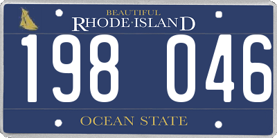 RI license plate 198046