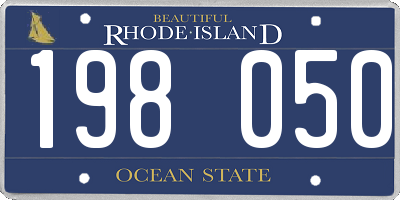 RI license plate 198050