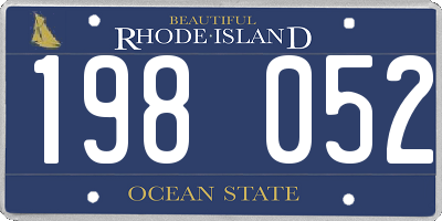 RI license plate 198052