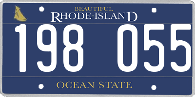 RI license plate 198055