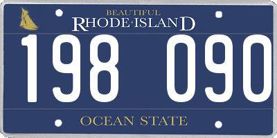 RI license plate 198090