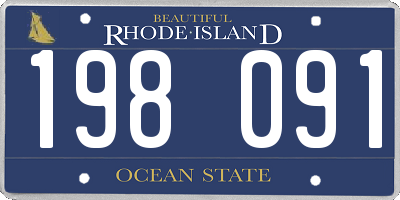 RI license plate 198091