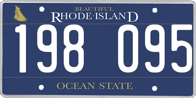 RI license plate 198095