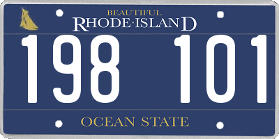 RI license plate 198101