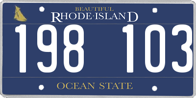 RI license plate 198103