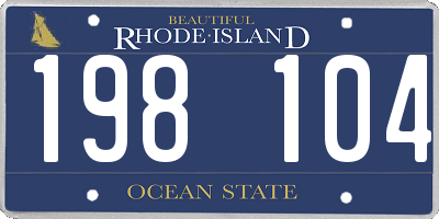 RI license plate 198104