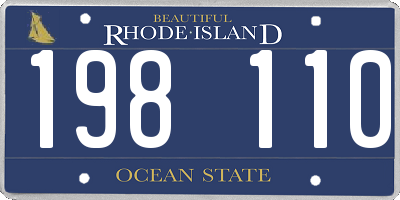 RI license plate 198110