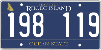 RI license plate 198119