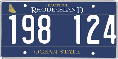 RI license plate 198124