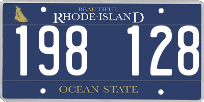 RI license plate 198128