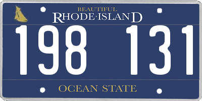 RI license plate 198131