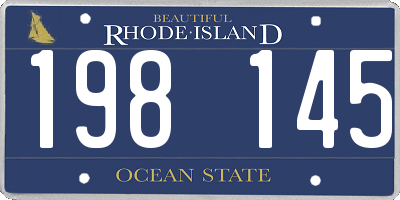 RI license plate 198145